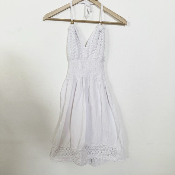 Cotton Natural white boho dress medium - Picture 2 of 5